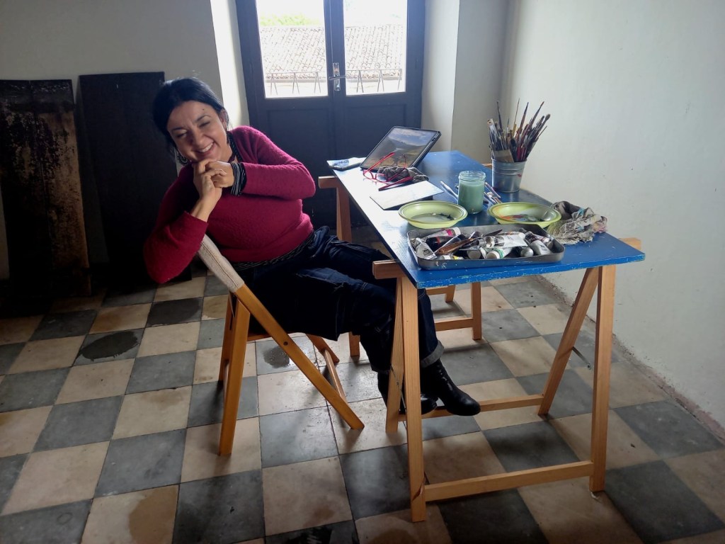 Immagini dal Lavoro su "Elsa Oliva, storia di una ribelle" tratte dal Simposio di Palazzo Sarto a Grazie di Curtatone, 2024.